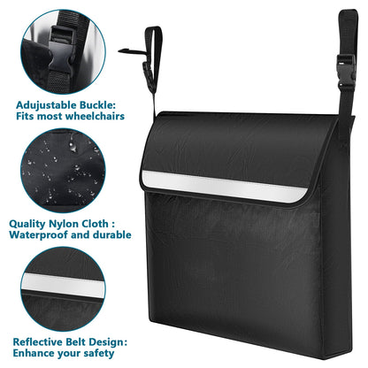Wheelchair Backpack Bag, Wheelchair Pouch, Backpack for Wheelchair Users, Wheelchair Bags to Hang on Back, Wheelchair Accessories Bag